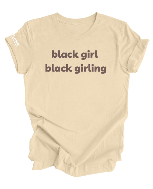 BLACK GIRLING TEE